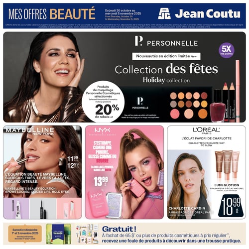Circulaire Jean Coutu - Mes Offres Beauté - Page 1