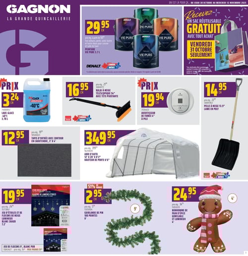 Circulaire GAGNON - La Grande Quincaillerie - Page 1