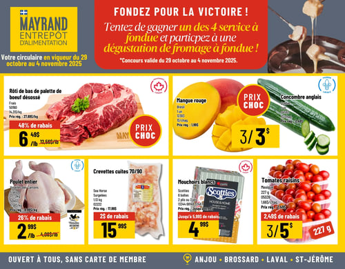 Circulaire Mayrand Entrepôt D'alimentation - Page 1 Circulaire Mayrand Entrepôt D'alimentation - Page 1