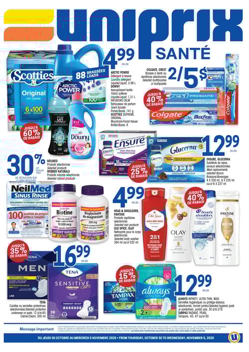 Circulaire Uniprix - Santé - Page 1