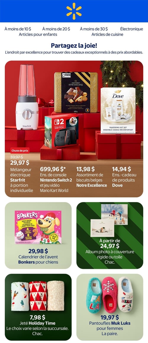 Circulaire Walmart - Partagez la joie - Page 1