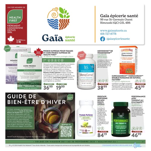 Circulaire Gaïa Épicerie Santé - Page 1