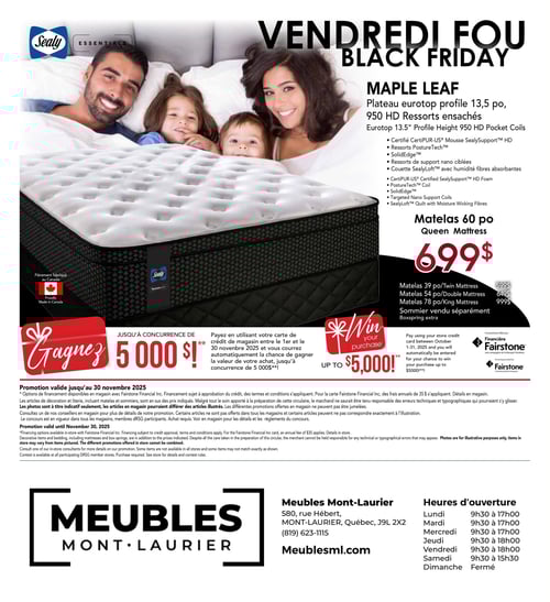 Circulaire Meubles Mont-Laurier - Vendredi fou - Page 8