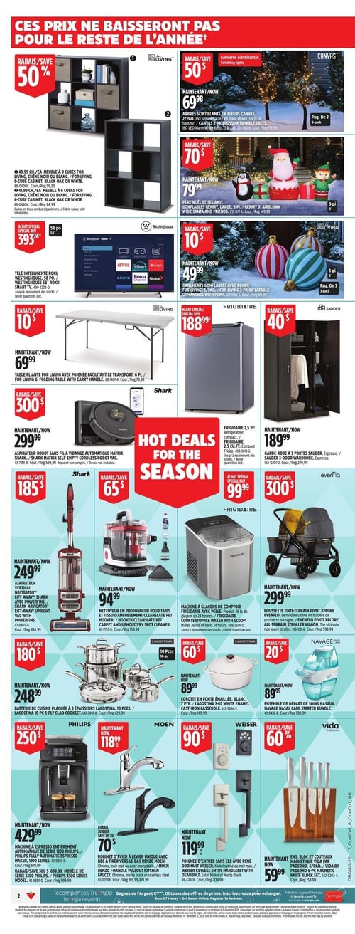 Circulaire Canadian Tire - Solde d'avant le Vendredi Fou - Page 2