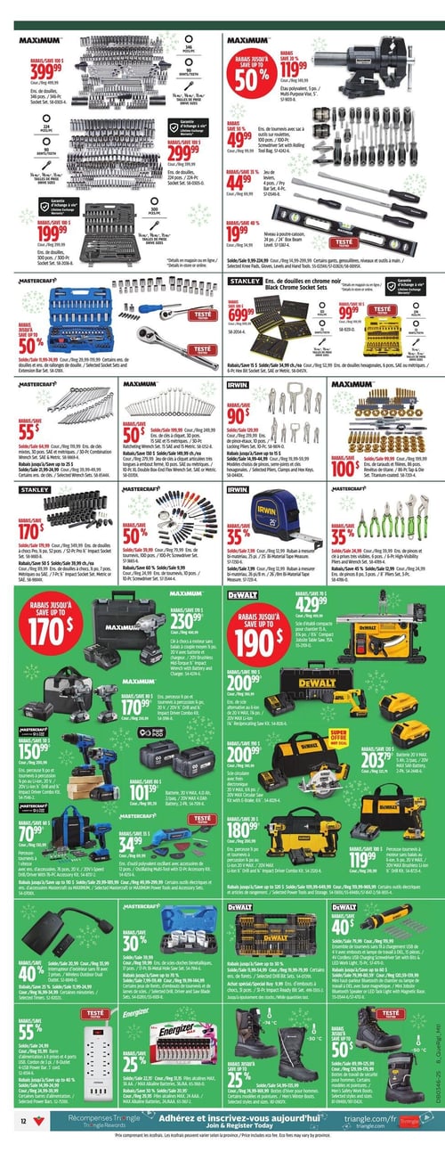 Circulaire Canadian Tire - Solde d'avant le Vendredi Fou - Page 22