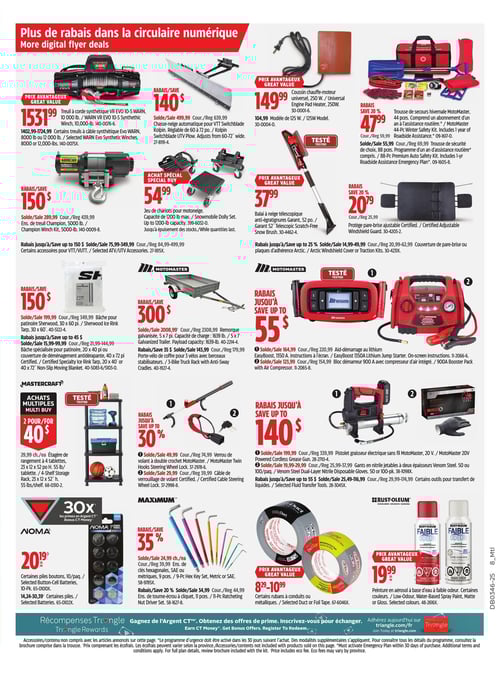 Circulaire Canadian Tire - Solde d'avant le Vendredi Fou - Page 25