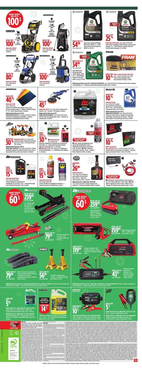 Circulaire Canadian Tire - Solde d'avant le Vendredi Fou - Page 27