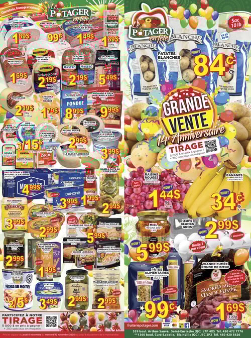 Circulaire Fruiterie Potager Saint-Eustache / Blainville - Page 1