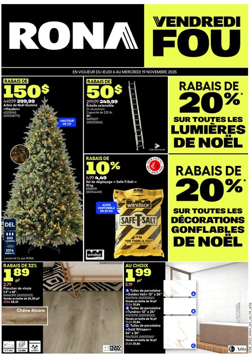 Circulaire Rona - Vendredi Fou - Page 1