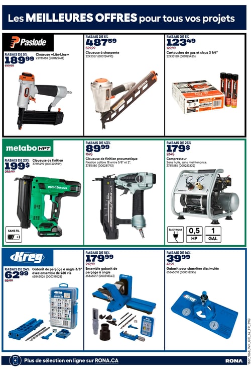 Circulaire Rona - Offres outillées pour les fêtes - Page 10