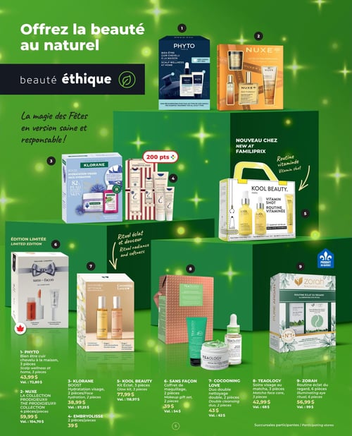 Circulaire Familiprix - Guide beauté des fêtes - Page 5