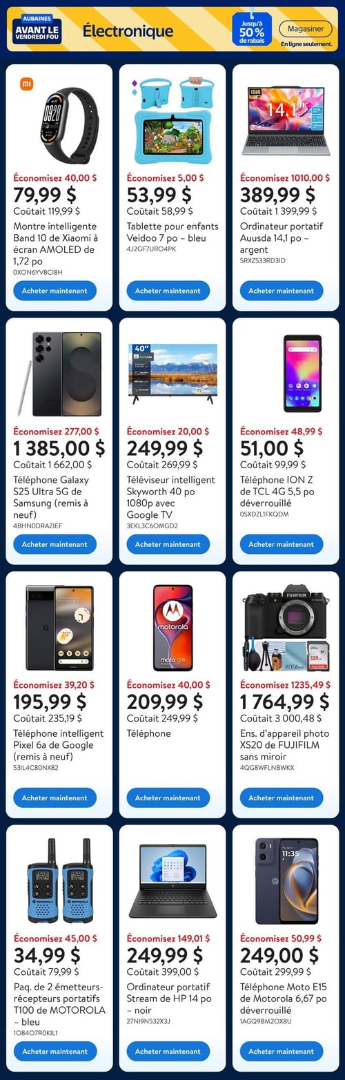 Circulaire Walmart - Aubaines avant le VENDREDI FOU - Page 2