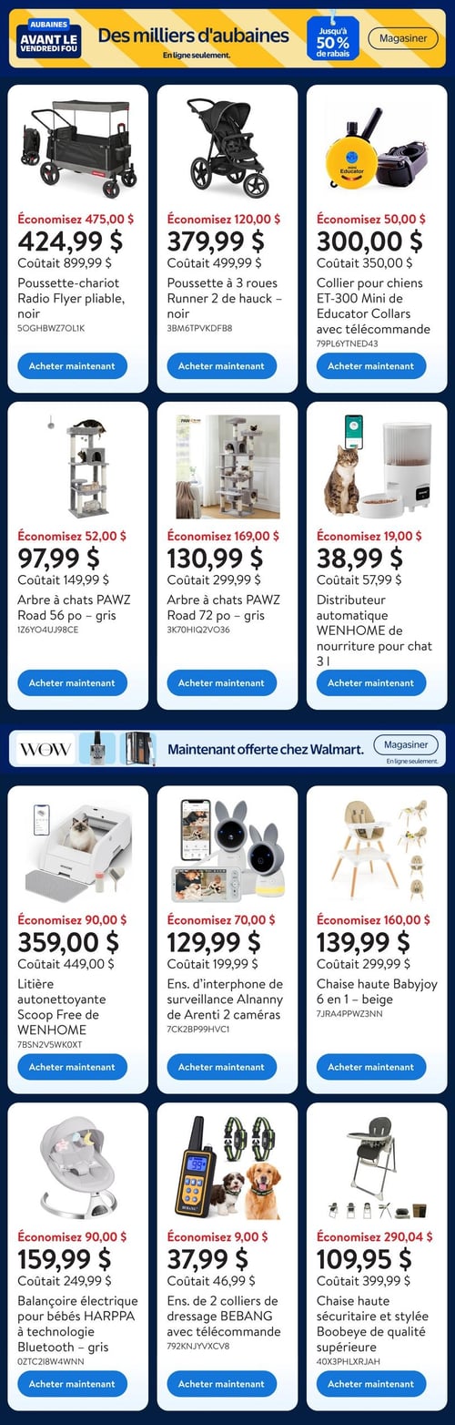 Circulaire Walmart - Aubaines avant le VENDREDI FOU - Page 8