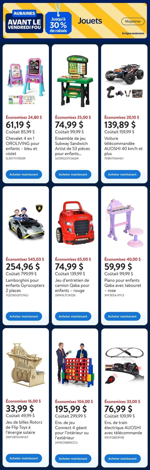 Circulaire Walmart - Aubaines avant le VENDREDI FOU - Page 9