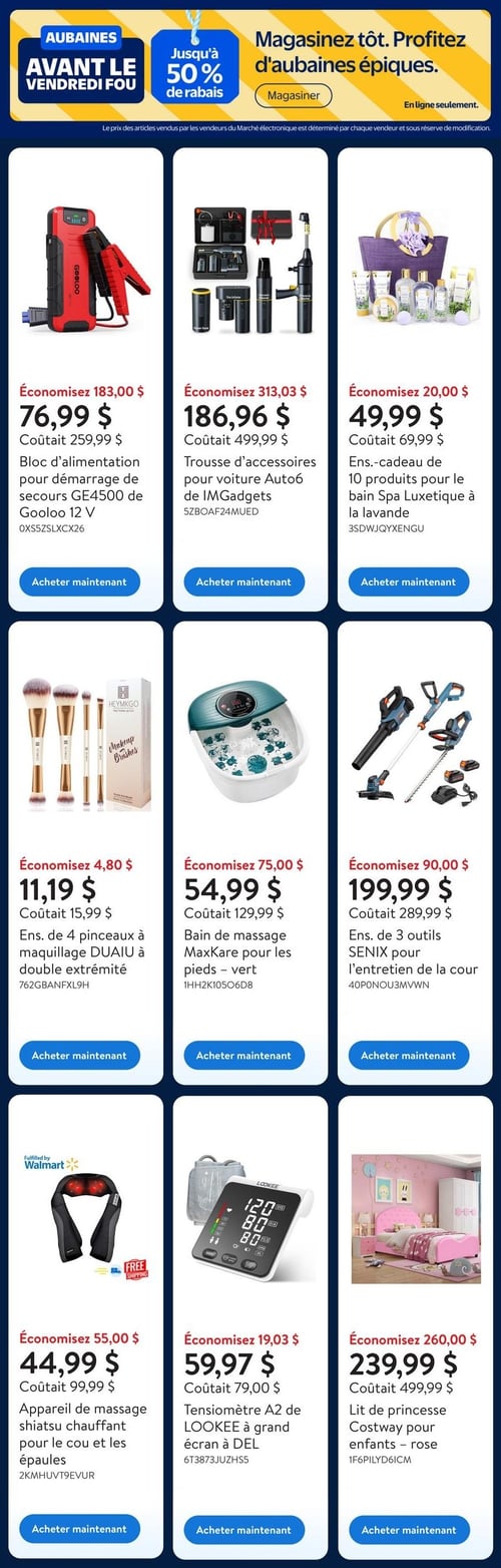 Circulaire Walmart - Aubaines avant le VENDREDI FOU - Page 11