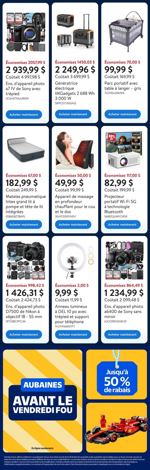 Circulaire Walmart - Aubaines avant le VENDREDI FOU - Page 12