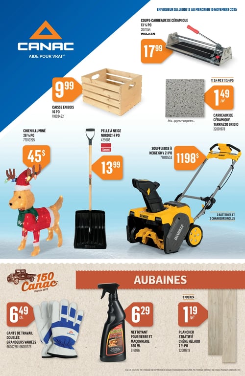 Circulaire Canac - Page 1