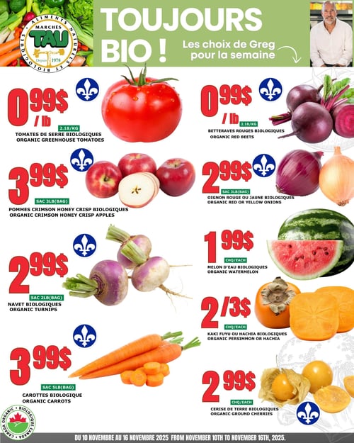 Circulaire TAU Marché d'alimentation Naturelle - Biologique - Page 1