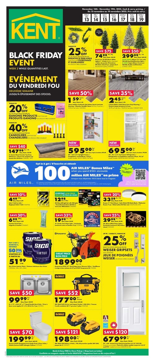 Circulaire Kent - L'Événement du Vendredi Fou - Page 1