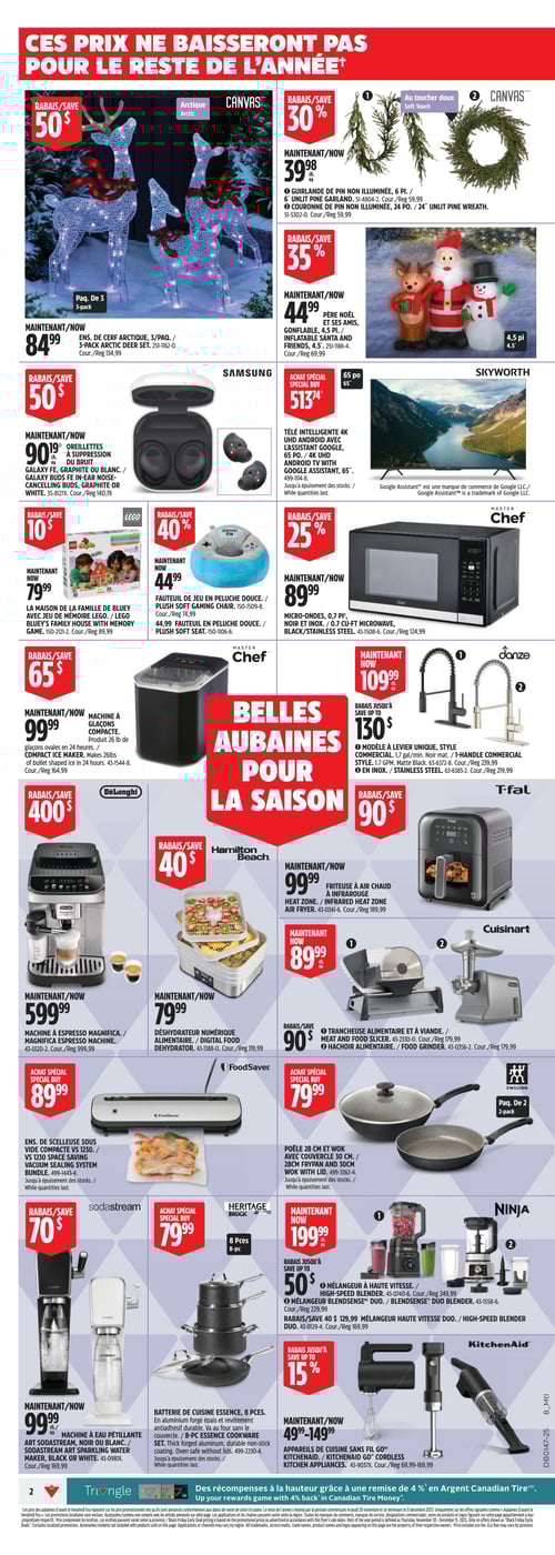 Circulaire Canadian Tire - Solde d'Avant le Vendredi Fou - Page 2
