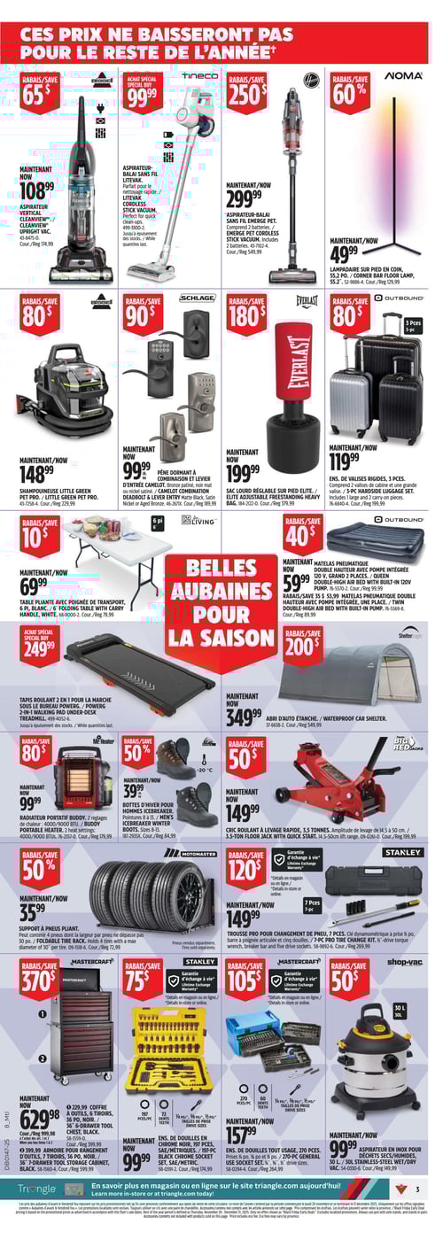 Circulaire Canadian Tire - Solde d'Avant le Vendredi Fou - Page 3