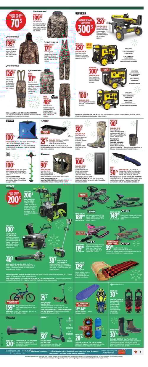 Circulaire Canadian Tire - Solde d'Avant le Vendredi Fou - Page 9