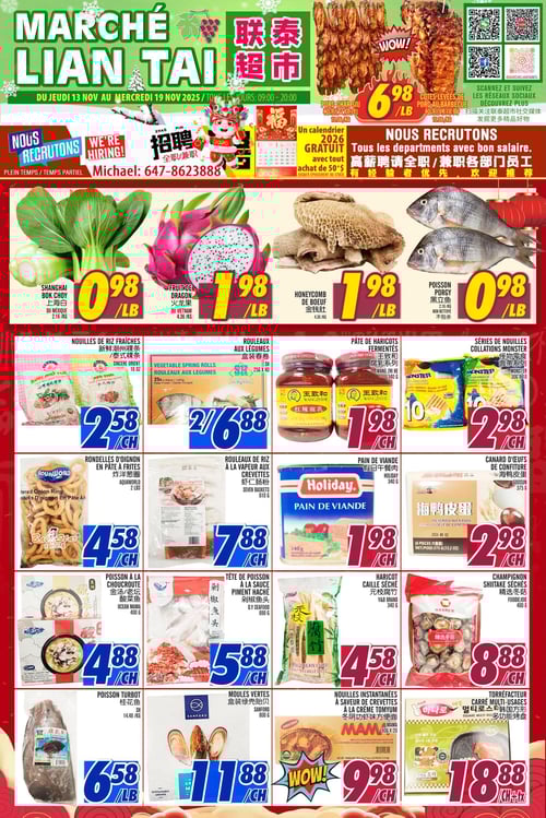 Circulaire Marché LianTai - Page 1