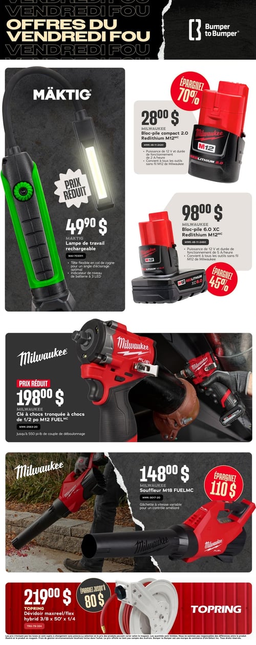 Circulaire Bumper to Bumper - Offres du Vendredi Fou - Page 2