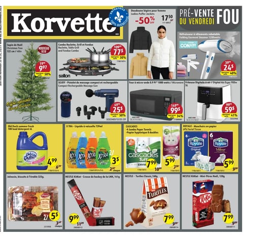 Circulaire Korvette - Pré-vente du Vendredi Fou - Page 1