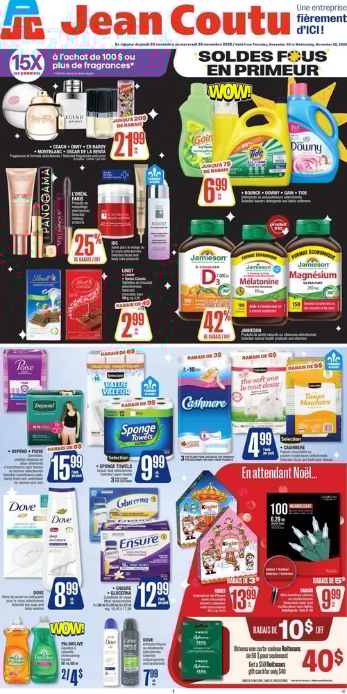 Circulaire Jean Coutu - Page 1