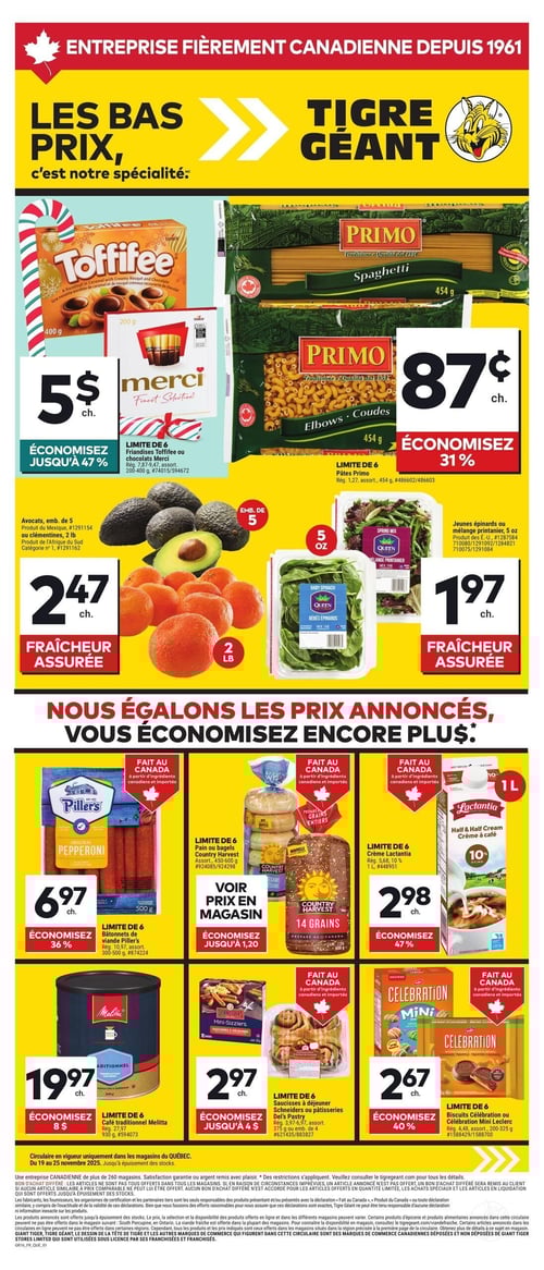 Circulaire Tigre Géant - Aubaines du Vendredi Fou - Page 1