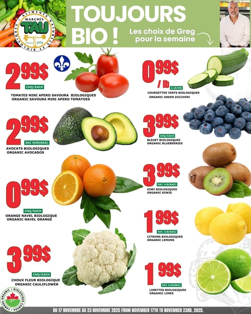 Circulaire TAU Marché d'alimentation Naturelle - Biologique - Page 1