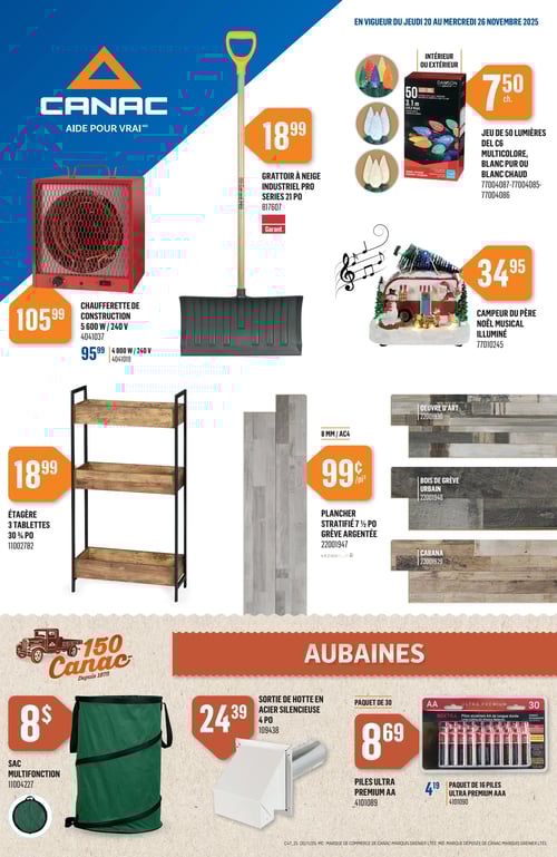 Circulaire Canac - Page 1