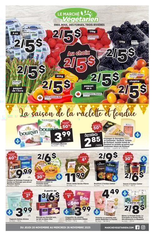 Circulaire Marché Végétarien - Page 1