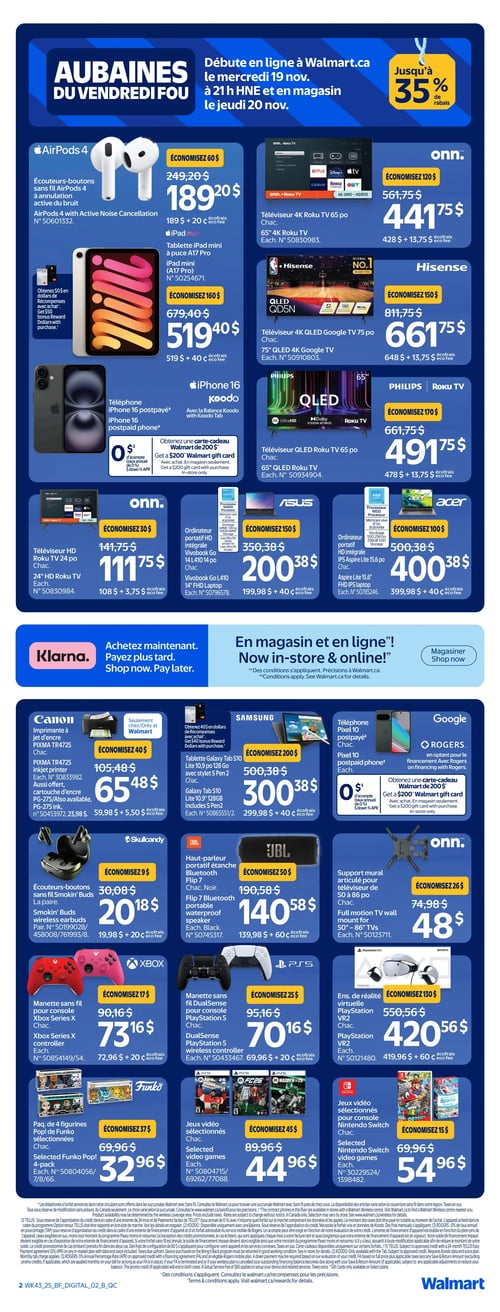 Circulaire Walmart - Aubaines du Vendredi Fou - Page 2