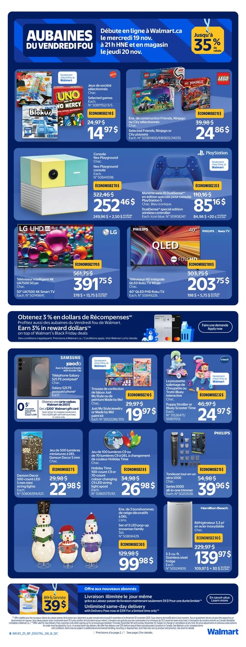 Circulaire Walmart - Aubaines du Vendredi Fou - Page 6