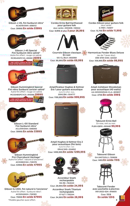 Circulaire Long & McQuade Instruments de Musique - Cadeaux de rêves - Page 3