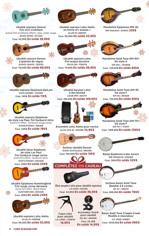 Circulaire Long & McQuade Instruments de Musique - Cadeaux de rêves - Page 4