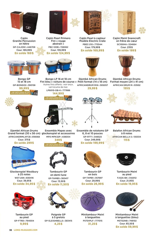 Circulaire Long & McQuade Instruments de Musique - Cadeaux de rêves - Page 32