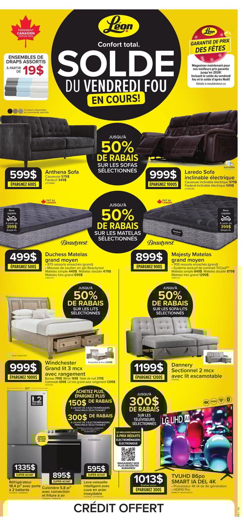 Circulaire Meubles Léon - Solde du Vendredi Fou - Page 1