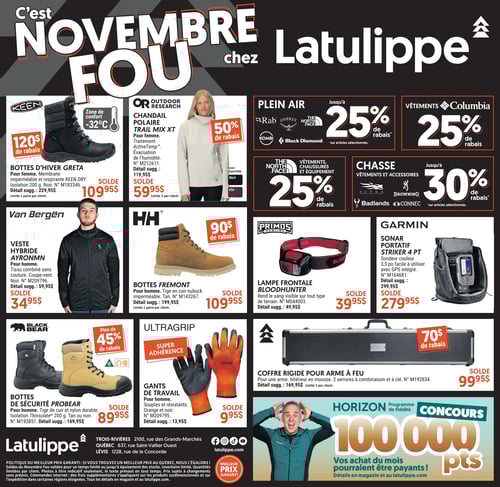 Circulaire Latulippe - Solde du Vendredi Fou - Page 1