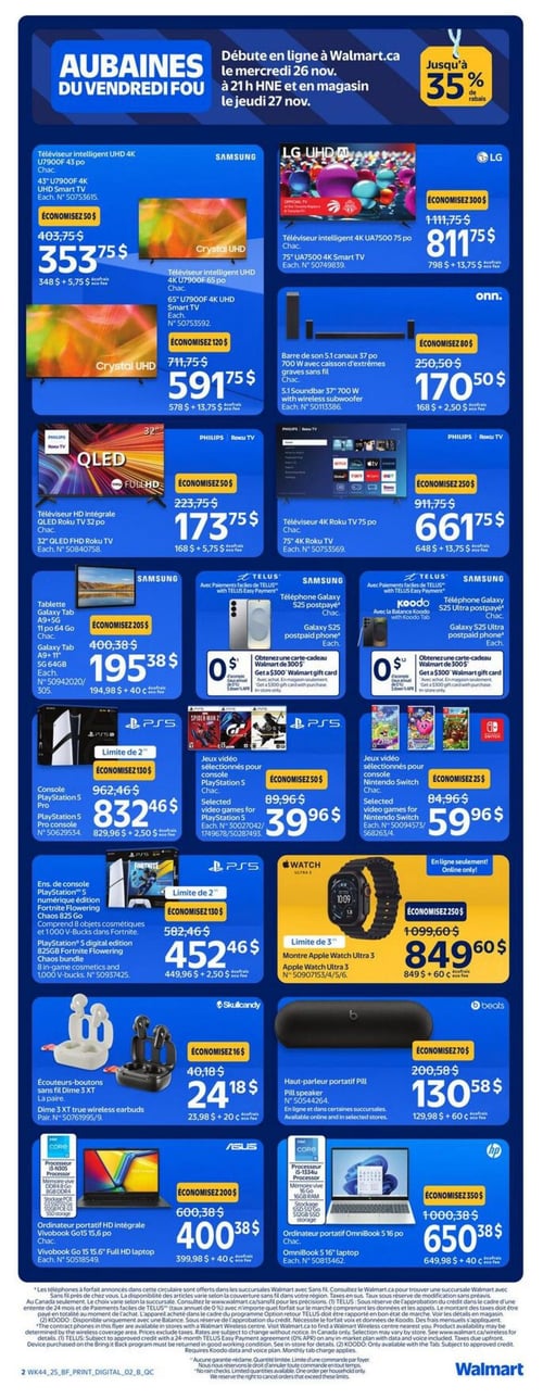 Circulaire Walmart - Aubaines du Vendredi Fou - Page 3