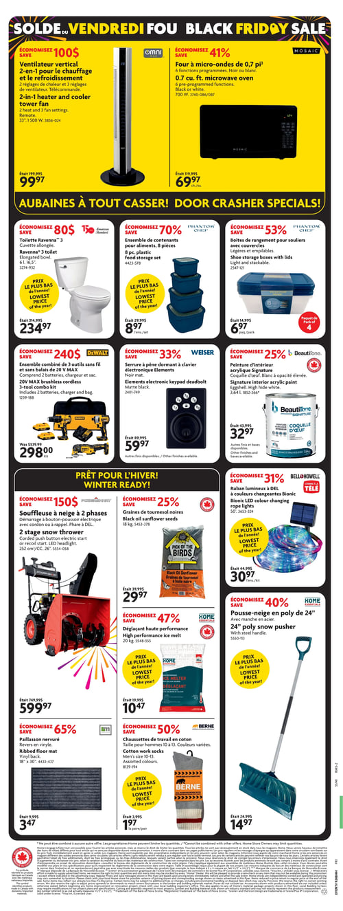 Circulaire Home Hardware - Solde du Vendredi Fou - Page 2