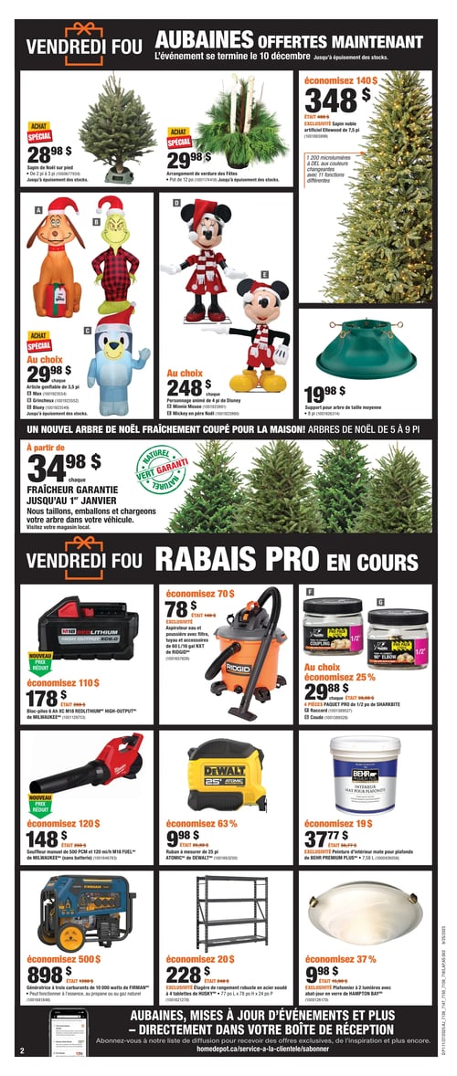 Circulaire Home Depot - Solde du Vendredi Fou - Page 2