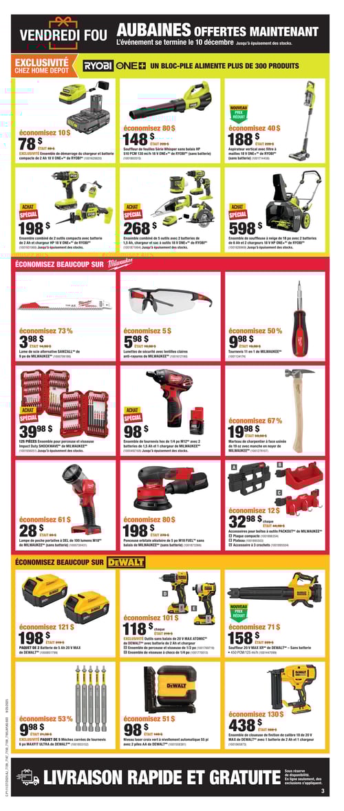 Circulaire Home Depot - Solde du Vendredi Fou - Page 3