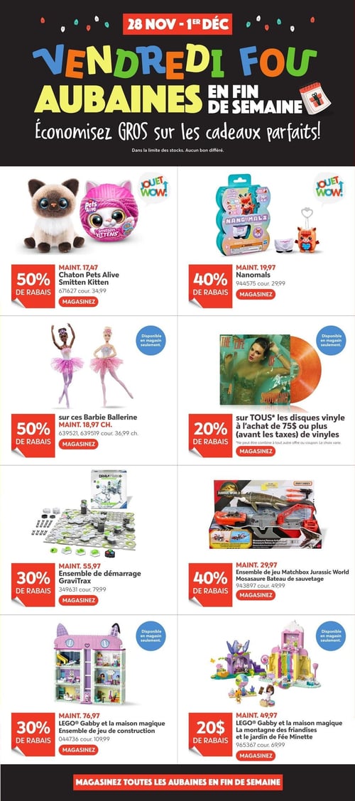 Circulaire Toys 'R' us - Aubaines du Vendredi Fou - Page 2