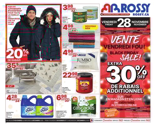 Circulaire Rossy - Vente du Vendredi Fou - Page 1