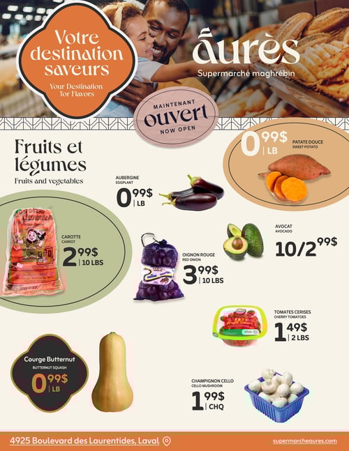 Circulaire Aurès - Supermarché maghrébin - Page 1