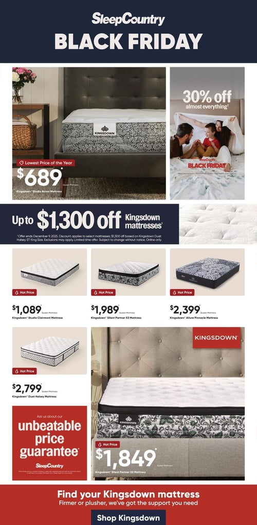 Circulaire Sleep Country - Black Friday - Page 2