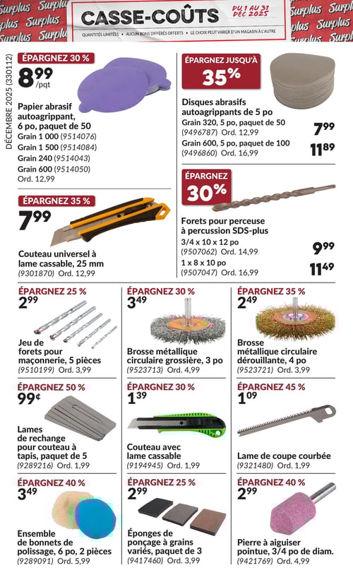 Circulaire Princess Auto - Casse-Coûts - Page 16